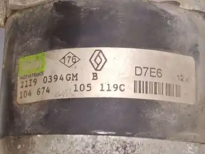 Second-hand car spare part starter motor for renault scénic i monospace (ja0/1_, fa0_) 1.6 (ja00, ja16, ja15, ja19, ja1v, ja2b, ja2c, ja0b,... oem iam references 104674105119c  