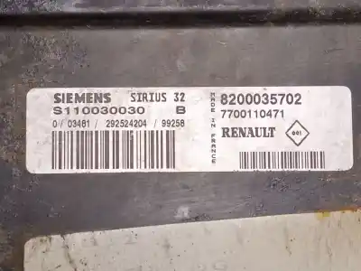 Second-hand car spare part ecu engine control for renault scénic i monospace (ja0/1_, fa0_) 1.6 (ja00, ja16, ja15, ja19, ja1v, ja2b, ja2c, ja0b,... oem iam references 8200035702  
