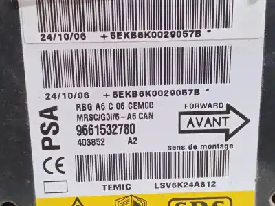Автозапчасти б/у блок управления подушками безопасности за citroen c2 (jm_) 1.4 hdi ссылки oem iam 9661532780  
