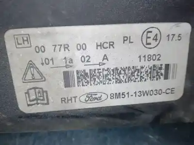 Автозапчастина б/у ліва фара для ford focus ii (da_, hcp, dp) 1.6 tdci посилання на oem iam 8m5113w030  