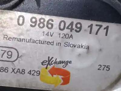 Автозапчастина б/у генератор для ford focus ii (da_, hcp, dp) 1.6 tdci посилання на oem iam 986049171  