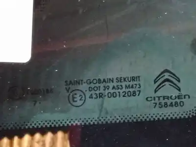 Second-hand car spare part right rear triangle quarter glass for citroen c4 spacetourer (3d_) 1.5 bluehdi 130 oem iam references 43r0012087  