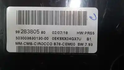 Second-hand car spare part dashboard for citroen c4 spacetourer (3d_) 1.5 bluehdi 130 oem iam references 9828380580  