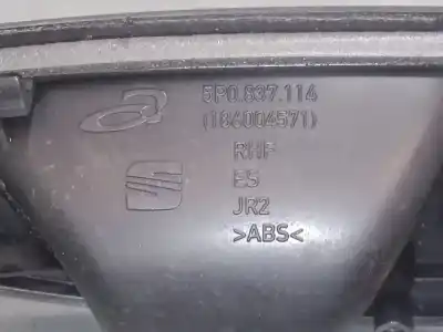 Second-hand car spare part interior right front handle for seat leon (1p1) 1.6 oem iam references 3b0837207 5p0837114 