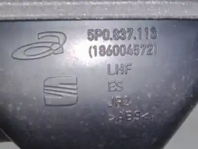 Second-hand car spare part interior left front handle for seat leon (1p1) 1.6 oem iam references 3b0837207 5p0837113 