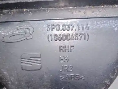 Peça sobressalente para automóvel em segunda mão puxador interior traseiro direito por seat leon (1p1) 1.6 referências oem iam 1p0839206 5p0837114 