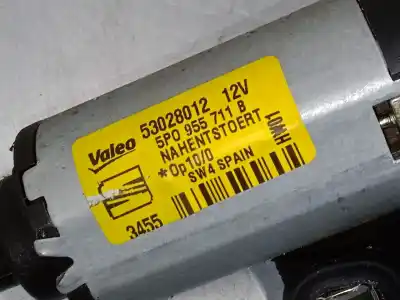 Second-hand car spare part rear windshield wiper motor for seat leon (1p1) 1.6 oem iam references 5p0955711b  
