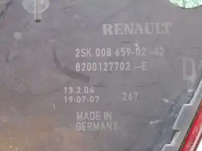 Pezzo di ricambio per auto di seconda mano luci posteriori destra per renault scénic ii (jm0/1_) 1.5 dci (jm02, jm13) riferimenti oem iam 8200127702  