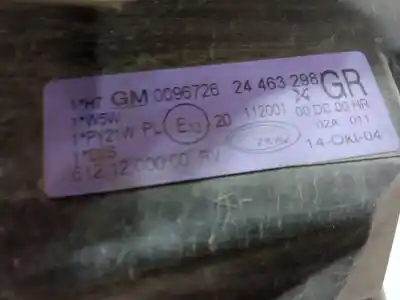İkinci el araba yedek parçası sag far için opel corsa c (x01) 1.7 cdti (f08, f68) oem iam referansları 0096726 24463298 