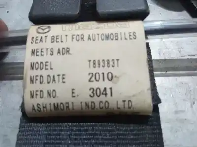 Peça sobressalente para automóvel em segunda mão cinto de segurança dianteiro esquerdo por mazda 2 (de_, dh_) 1.4 mzr-cd referências oem iam t89383t  