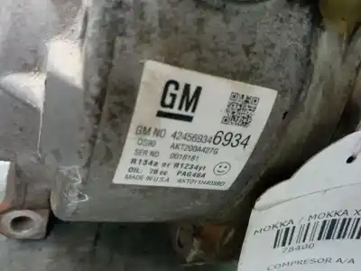 Second-hand car spare part air conditioning compressor for opel mokka / mokka x (j13) 1.6 cdti (_76) oem iam references 424569346934  