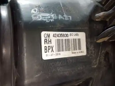Pezzo di ricambio per auto di seconda mano faro anteriore destro per opel mokka / mokka x (j13) 1.6 cdti (_76) riferimenti oem iam 42435930  