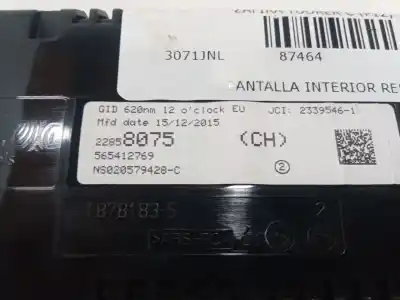 Peça sobressalente para automóvel em segunda mão display gps / multimídia por opel zafira tourer c (p12) 1.6 cdti (75) referências oem iam 22858075  