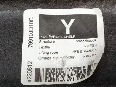 Pezzo di ricambio per auto di seconda mano vassoio posteriore per nissan qashqai / qashqai +2 i (j10, nj10, jj10e) 1.5 dci riferimenti oem iam   