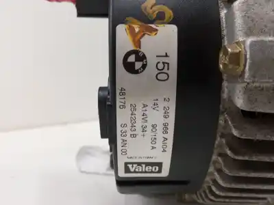Peça sobressalente para automóvel em segunda mão alternador por bmw 3 (e46) 320 d referências oem iam 2249966ai04  