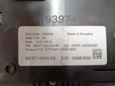 Peça sobressalente para automóvel em segunda mão quadrante por ford transit v363 autobús (fad, fbd) 2.2 tdci referências oem iam bk3t10849ek  