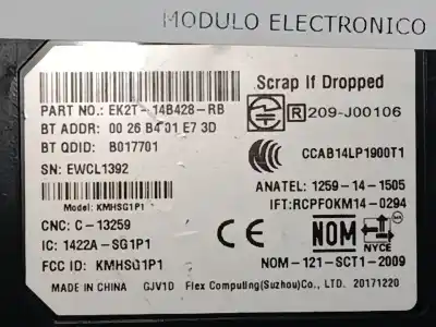 Автозапчасти б/у электронный модуль за ford transit v363 autobús (fad, fbd) 2.2 tdci ссылки oem iam ek2t14b428rb  