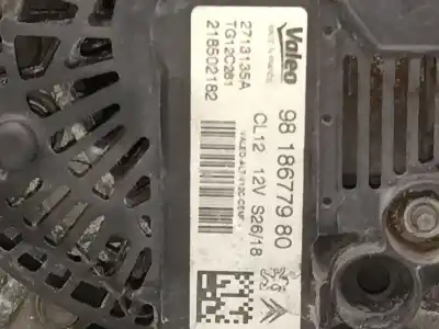 Second-hand car spare part alternator for citroen c-elysee (dd_) 1.2 vti 82 oem iam references 9818677980  