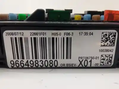 Pezzo di ricambio per auto di seconda mano centralina bsi per peugeot 207/207+ (wa_, wc_) 1.4 16v riferimenti oem iam 9664983080  