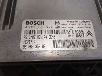 Second-hand car spare part ecu engine control for peugeot 207/207+ (wa_, wc_) 1.4 16v oem iam references 9666235880  0261201863