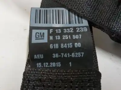 Peça sobressalente para automóvel em segunda mão cinto de segurança traseiro esquerdo por opel zafira tourer c (p12) 1.6 cdti (75) referências oem iam   