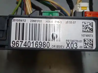 Second-hand car spare part bsi control unit for citroen c3 ii (sc_) 1.4 oem iam references 9674016980  