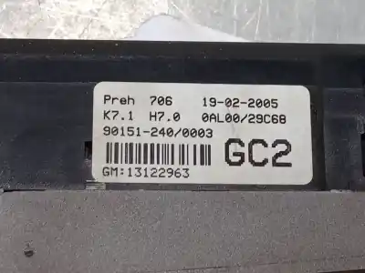 Автозапчастина б/у контроль опалення / кондиціонації для opel astra h (a04) 2.0 turbo (l48) посилання на oem iam 13122963  