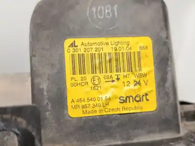 Second-hand car spare part left headlight for smart forfour (454) 1.3 (454.031) oem iam references a4545400154  