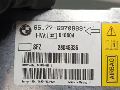 Second-hand car spare part airbag control unit for bmw 7 (e65, e66, e67) 730 i, li oem iam references 65776970889  