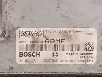 Peça sobressalente para automóvel em segunda mão centralina de motor uce por ford focus c-max (dm2) 1.6 tdci referências oem iam 0281011263  4m5112a650