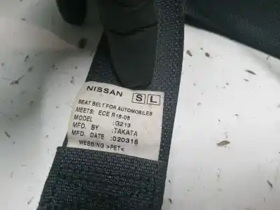 Pezzo di ricambio per auto di seconda mano cintura di sicurezza posteriore sinistra per nissan note (e12) 1.2 dig-s riferimenti oem iam 888453vu0b  