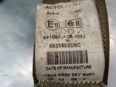 Second-hand car spare part rear right seat belt for dodge caliber 2.0 crd oem iam references 605460300b  