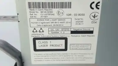 Gebrauchtes Autoersatzteil audiosystem / radio-cd zum toyota auris touring sports (e18) hybrid active oem-iam-referenzen 8612002j61 10r-038055 86140-02360 / 8614002360