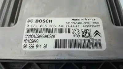 Second-hand car spare part ecu engine control for citroen c5 aircross 1.5 blue-hdi fap oem iam references 9832694480 0281035366 1039t35437 
