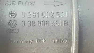 Автозапчастина б/у витратомір повітря для seat leon (1p1) reference посилання на oem iam 038906461b  0281002531