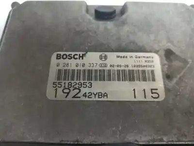 Pezzo di ricambio per auto di seconda mano centralina motore per fiat stilo (192) 1.9 jtd / 1.9 jtd 115 active riferimenti oem iam 55182953 19242yba 0281010337