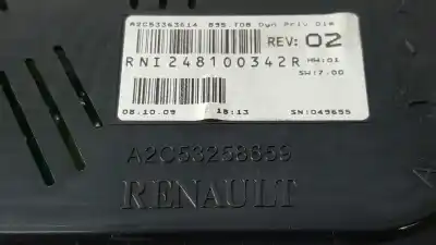 Piesă de schimb auto la mâna a doua ceas bord pentru renault megane iii berlina 5 p dynamique referințe oem iam 248100342r  a2c53363614