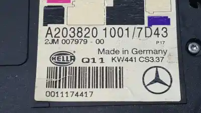 Second-hand car spare part interior light for mercedes-benz clase c (w203) berlina 220 cdi (203.006) oem iam references a2038201001 2jm00797900 a20382010017d43