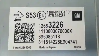 Second-hand car spare part ecu engine control for opel corsa e selective oem iam references 12683226 1110803070000x 695085118