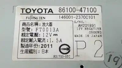 Автозапчасти б/у электронный модуль за toyota prius (nhw30) plug-in hybrid advance ссылки oem iam 8610047100  1460012370c101