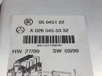 Автозапчастина б/у антена для mercedes-benz clase s (w220) berlina 320 cdi (220.026) посилання на oem iam a0265455332 0005403350 05045122