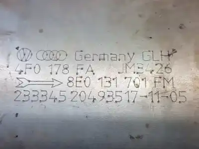 Pièce détachée automobile d'occasion catalyseur de voiture pour audi a4 avant (8e) 1.9 tdi références oem iam 8e0131701fm 8e0254201d 8e254201d / 4b0253097 