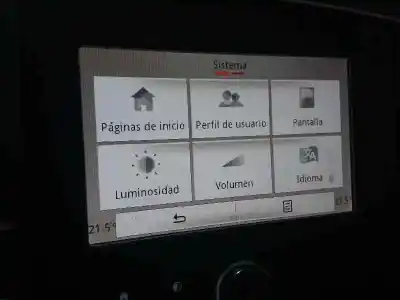 Recambio de automóvil de segunda mano de pantalla multifuncion para renault megane iv berlina 5p intens referencias oem iam 280908369r  280904698r