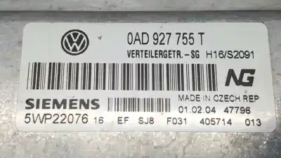 Автозапчастина б/у ебу контролер двигуна для volkswagen touareg (7la, 7l6, 7l7) 2.5 r5 tdi посилання на oem iam 0ad927755ba 5wp22076 0ad927755t