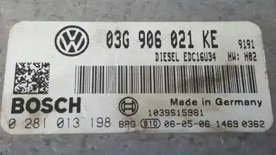 Recambio de automóvil de segunda mano de centralita motor uce para volkswagen touran (1t1) advance referencias oem iam 03g906021ke 1039s15981 0281013198