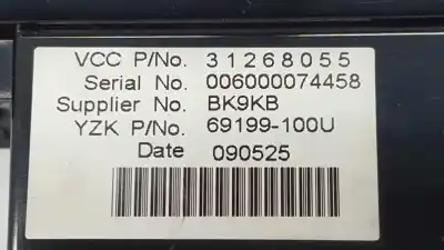 Second-hand car spare part multifunction display for volvo c30 (533) 1.6 d oem iam references 31268055 006000074458 36001469