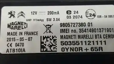 Second-hand car spare part electronic module for citroen ds3 sport oem iam references 9805727380  503551121111