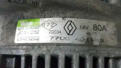 Автозапчастина б/у генератор для renault megane i scenic (ja0) motor 1.9 ltr. - 72 kw dti diesel cat посилання на oem iam 7700431943 a13vi252 2542326b