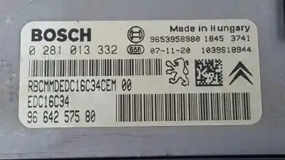 Second-hand car spare part ecu engine control for citroen c4 sedan collection oem iam references 9664257580 0281013332 9653958980