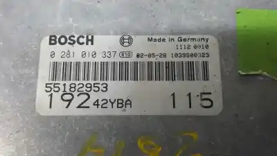 Second-hand car spare part ecu engine control for fiat stilo (192) 1.9 jtd / 1.9 jtd 115 active oem iam references 55182953 1039s00323 0281010337